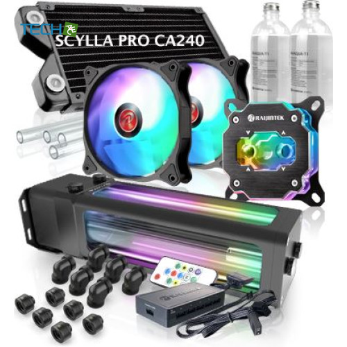 Raijintek SCYLLA PRO CA240 - プレミアム品質のハードチューブ水冷キット